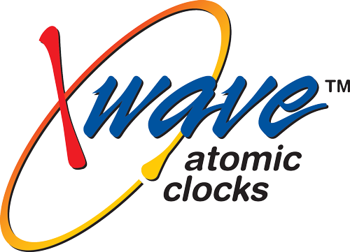 X-Wave clocks brand name logo