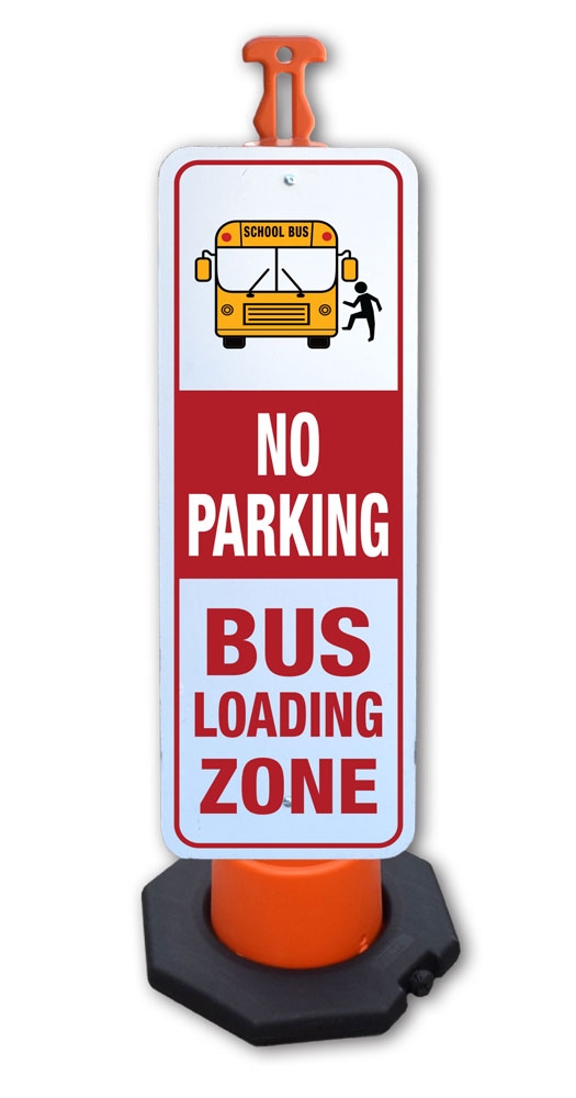 Reflective Sign & Post Kit - Sign, Post & Base