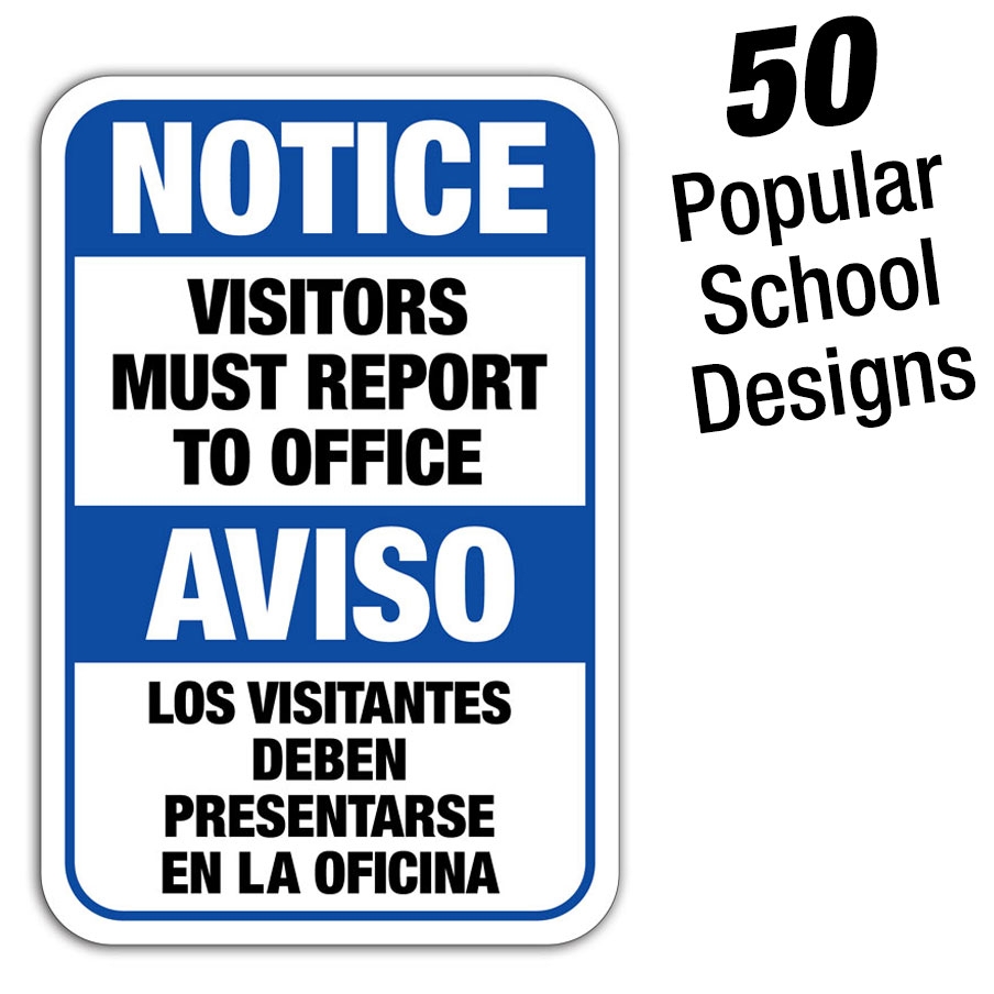 Bilingual Message Signs (English & Spanish) for Schools