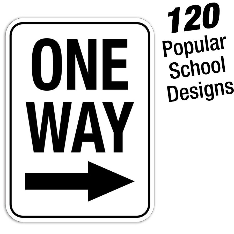 Parking Lot Traffic Control Message Signs for Schools
