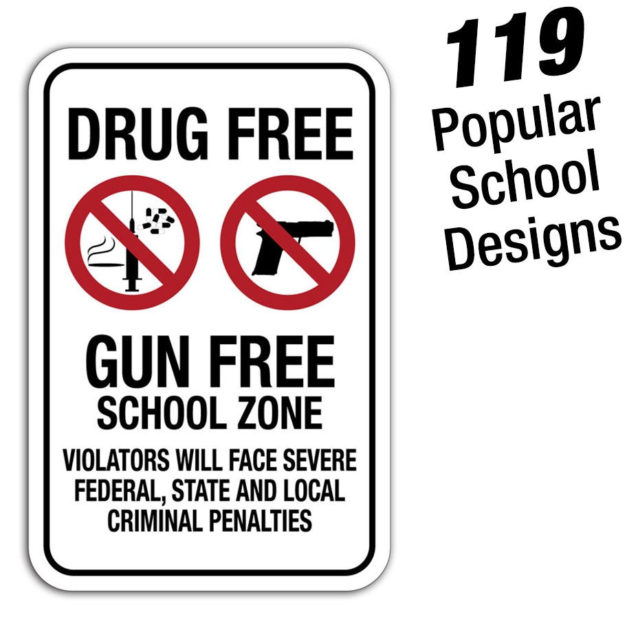 Security & Policy Enforcement Message Signs for Schools
