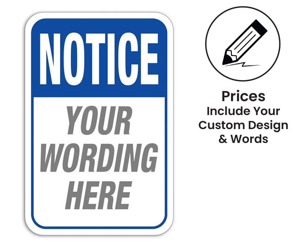 Semi-Custom Health & Safety Aluminum Signs
