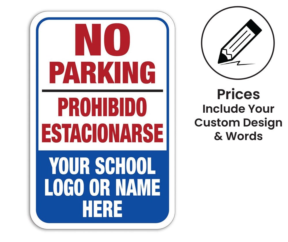 Semi-Custom Bilingual Message Aluminum Signs