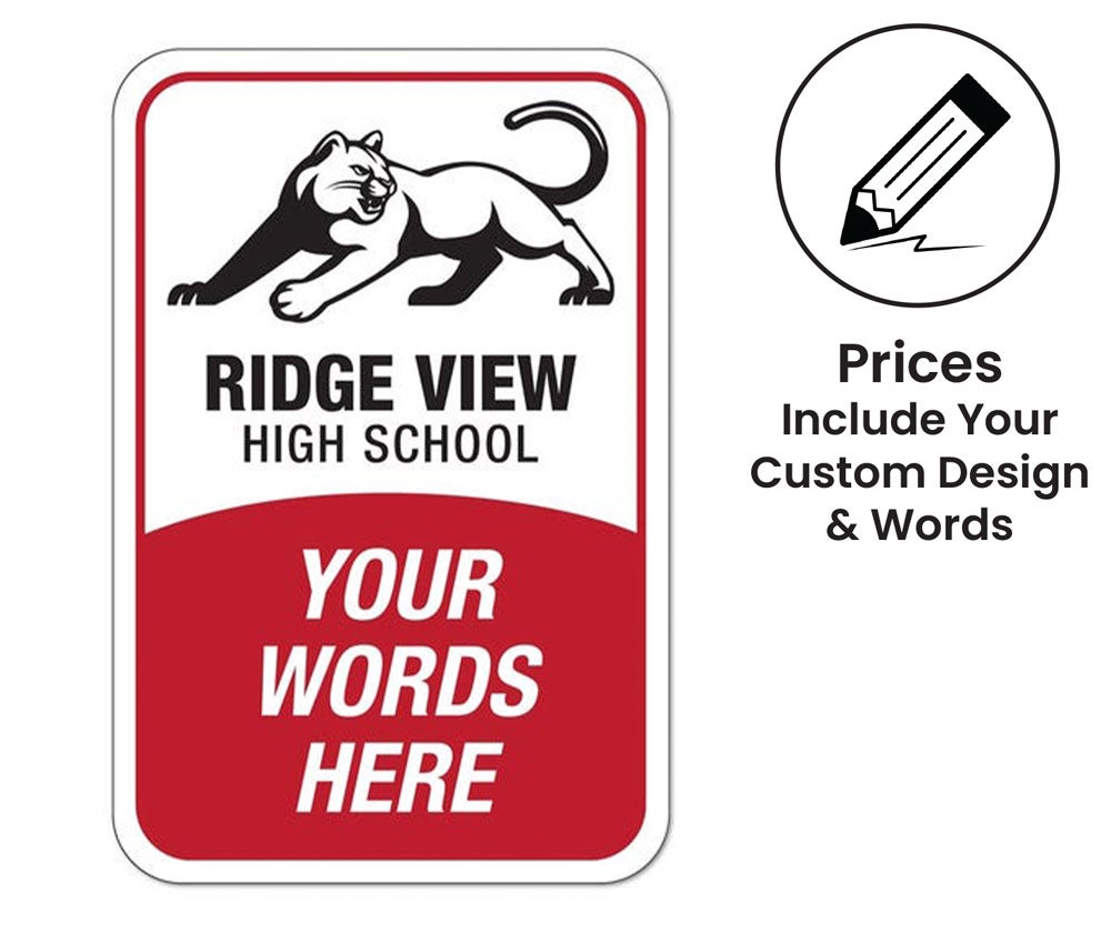 Custom School Logo & Branding Aluminum Signs
