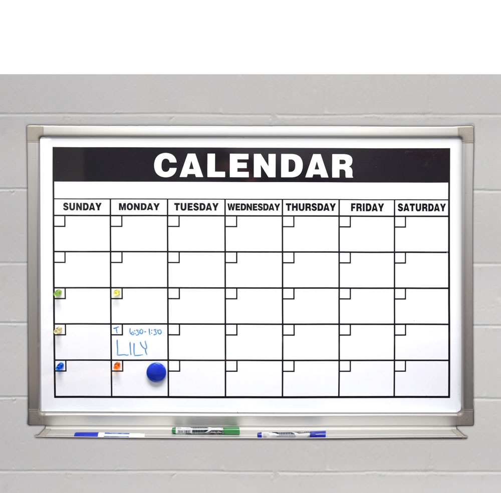 Calendar, Music Lines, & Graphic Whiteboards