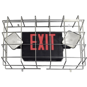 Exit Sign & Emergency Light Wire Guards