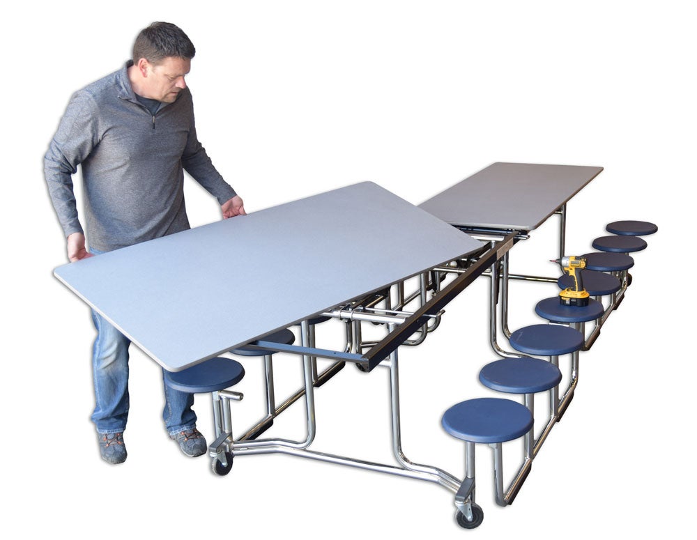 Replacement Cafeteria Tabletops and Benches