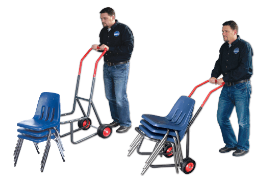 Buy Tip & Roll Stacking Chair Dolly (250 lbs. Capacity) for Schools Tip & Roll Stacking Chair Dolly (250 lbs. Capacity)