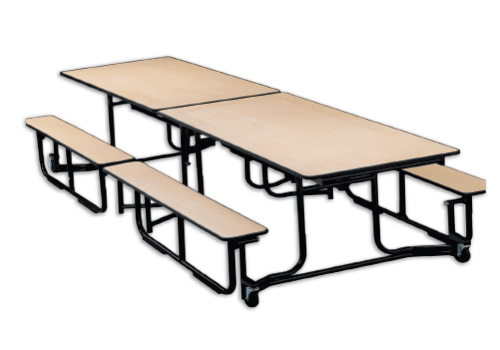Buy KI Rectangular Bench Seating Uniframe Cafeteria Table for Schools KI Brand Rectangular Bench Seating Uniframe Cafeteria Table