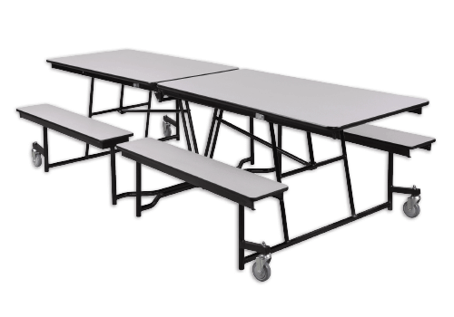 Buy National Public Seating Bench Style Rectangular Cafeteria Table for Schools National Public Seating Brand Bench Style Rectangular Cafeteria Table