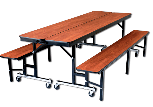 Buy National Public Seating Convertible Bench Table Units with Powder Coated Steel Frame for Schools National Public Seating Brand Convertible Bench Table Units with Powder Coated Steel Frame