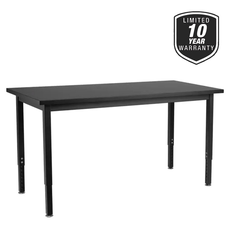 Buy National Public Seating Science Lab Table with Steel Frame & Adjustable Height National Public Seating Science Lab Table with Steel Frame & Adjustable Height