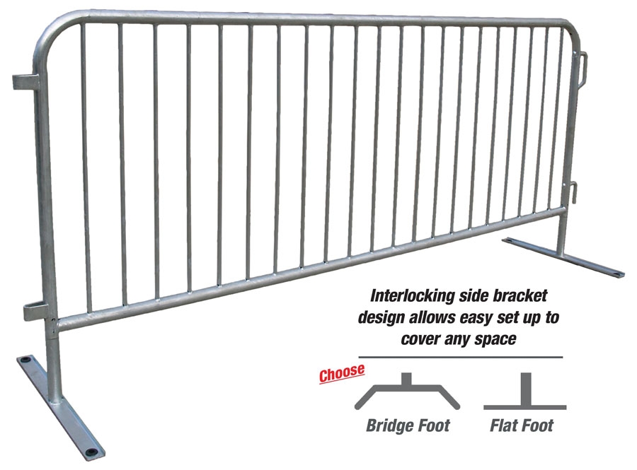 Steel Barrier Fence with Flat Foot or Bridge Foot Option Steel Barrier Fence with Flat Foot or Bridge Foot Option