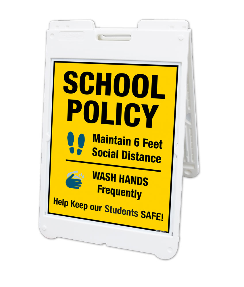 Health & Safety Signs to Promote Social Distancing, Hand Washing, and Wearing a Mask