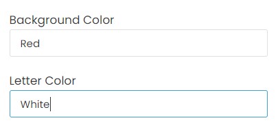 How to order custom signs - Step 3 enter your background and text color