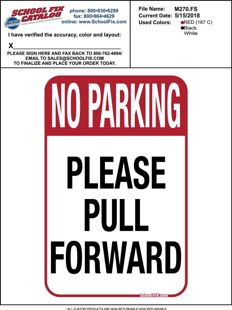 How to Order Custom Signs - Sign Proof Example