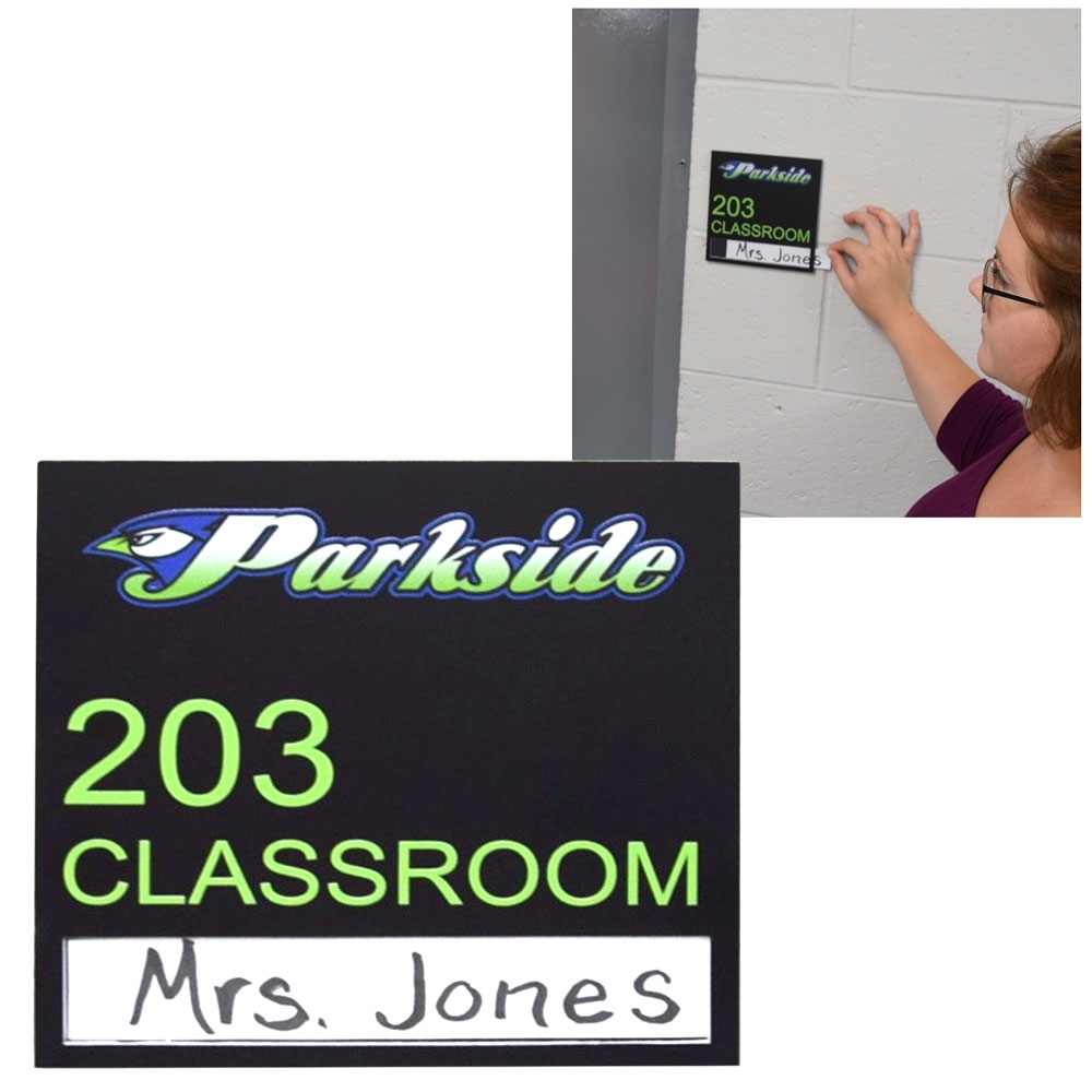How to Order Custom Signs - Custom Plastic Room ID Sign with Change-Out Slot