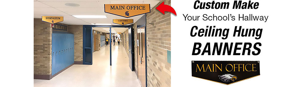 Make Your School's Custom Hallway Ceiling Hung Banners