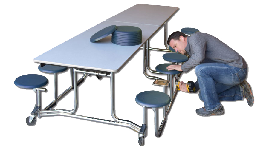 Renovate Your Cafeteria Table Seating