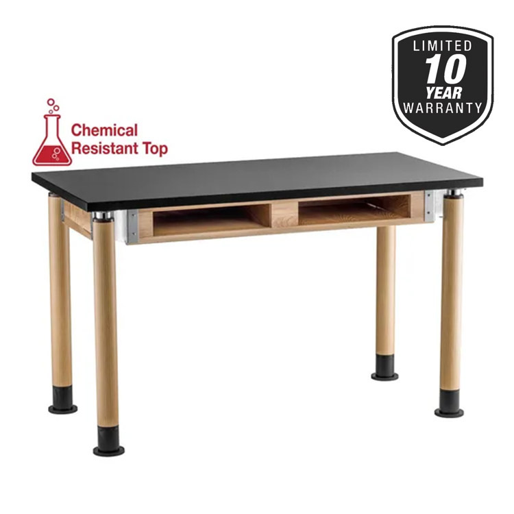 Buy Science Lab Tables with Adjustable Round Legs & Book Box Science Lab Tables with Adjustable Round Legs & Book Box