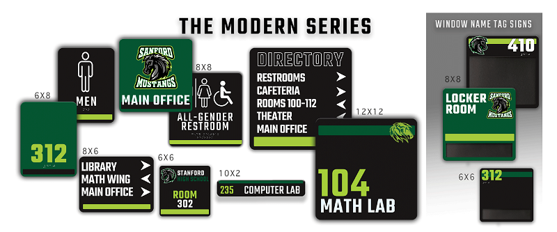 Shop Modern Series Indoor Room Identification Signs Shop Modern Series Indoor Room Identification Signs