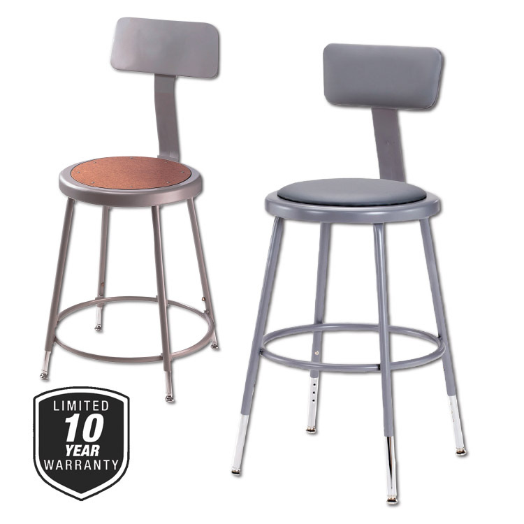Buy NPS Adjustable Height Stools with Backs NPS Adjustable Height Stools with Backs