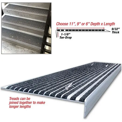 Buy Indoor Outdoor Aggressive Anti-Slip Aluminum Stair Treads Buy Indoor Outdoor Aggressive Anti-Slip Aluminum Stair Treads