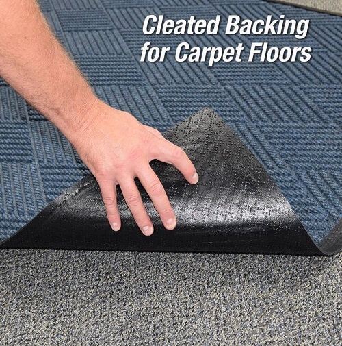 Buy Mats with Cleated Backing for Carpeted Floors Choose Mats with Cleated Backing for Carpeted Floors