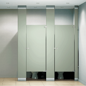 Floor-to-Ceiling Mounted Toilet Partitions for School Restrooms Floor-to-Ceiling Mounted Toilet Partitions