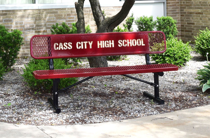 Thermoplastic-Coated Steel Custom Standard Outdoor Benches Thermoplastic-Coated Steel Custom Standard Outdoor Benches for Schools