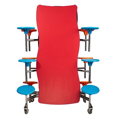 Buy National Public Seating Brand Swerve Stool Style Rectangular Cafeteria Table for Schools National Public Seating Brand Swerve Stool Style Rectangular Cafeteria Table