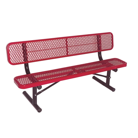 Thermoplastic-Coated Steel Standard Outdoor Benches Thermoplastic-Coated Steel Standard Outdoor Benches for Schools