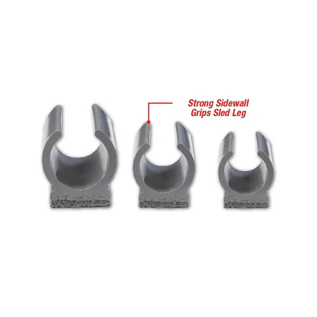 Plastic Sled Leg Glides with Felt Bottom for Schools Plastic Sled Leg Glides with Felt Bottom for Schools