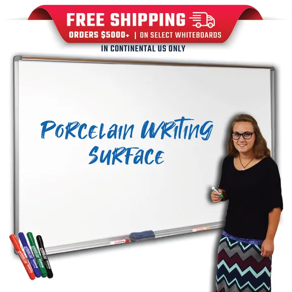 Buy Whiteboards with Cork Display Rail (Porcelain Steel Dry Erase Surface) for Schools Whiteboards with Cork Display Rail (Porcelain Steel Dry Erase Surface)