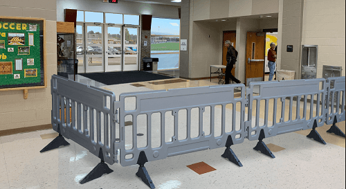 Portable Barricades, Belt Systems, & Folding Gates for Schools Portable Barricades, Belt Systems, & Folding Gates