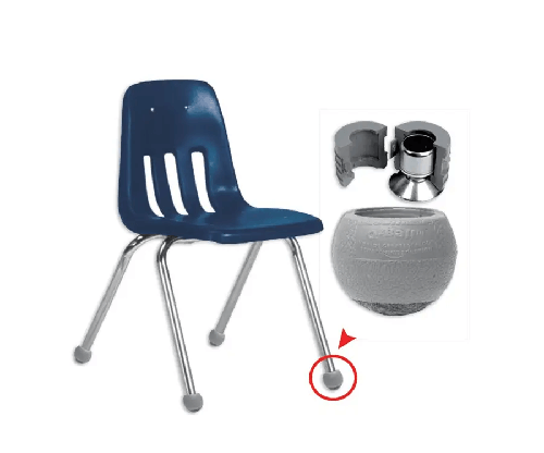 Buy Felt Base Q-Ball Renewal Glides to Protect School Floors Felt Base Q-Ball Renewal Glides