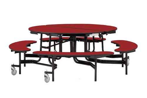 Buy National Public Seating Bench Style Round Cafeteria Table (MTR60B) for Schools National Public Seating Bench Style Round Cafeteria Table (MTR60B)