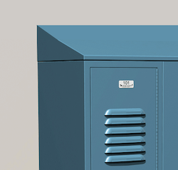 Buy Lockers with Slope Tops and Sides for Schools School Lockers with Slope Tops and Sides