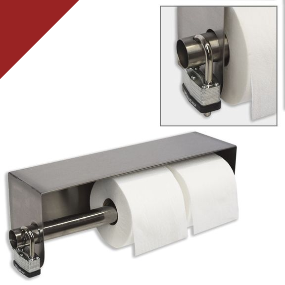 Buy Padlock Secured Stainless Steel Toilet Paper Dispenser Padlock Secured Stainless Steel Toilet Paper Dispenser for Schools
