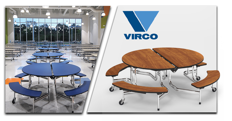 Shop Virco Mobile Lunch Tables and Folding Cafeteria Tables Virco Mobile Lunch Tables and Folding Cafeteria Tables
